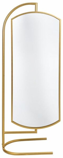 Free standing mirror Alexandra House Living Gold Metal Iron Mirror 40 x 162 x 62 cm