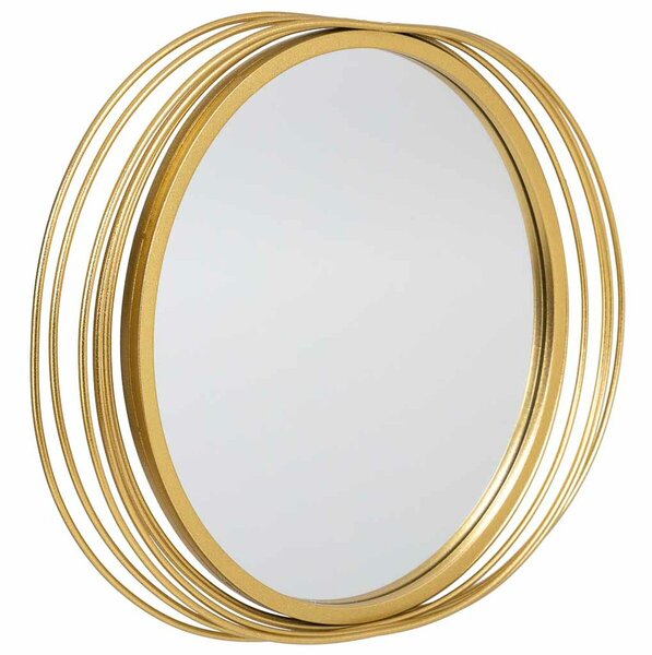 Wall mirror Alexandra House Living Gold Metal Iron Mirror 4 x 49 x 66 cm