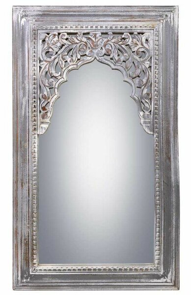 Wall mirror Alexandra House Living White Mango wood 5 x 107 x 60 cm