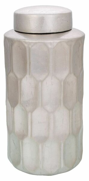 Vase Alexandra House Living Silver Ceramic 18 x 37 x 18 cm