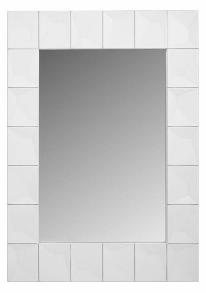 Wall mirror Alexandra House Living White Glass MDF Wood 4 x 119 x 84 cm