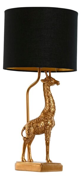 Desk lamp Home ESPRIT Black Golden 20 x 20 x 53 cm