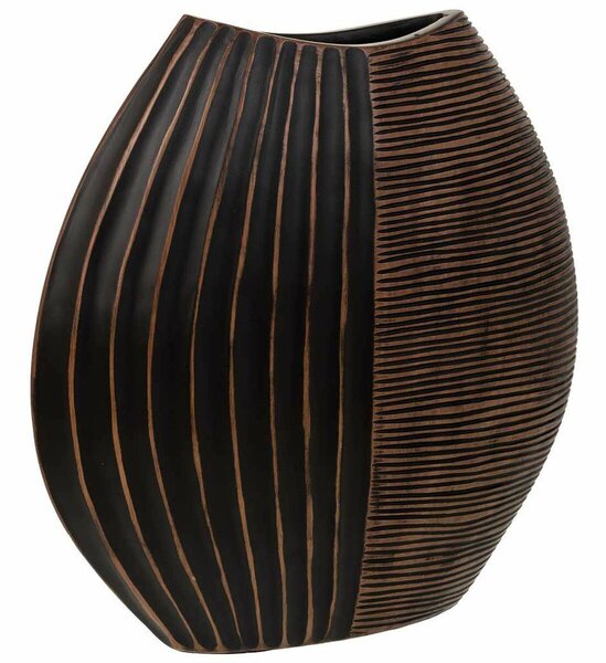 Vase Alexandra House Living Brown Polyresin 10 x 29 x 29 cm