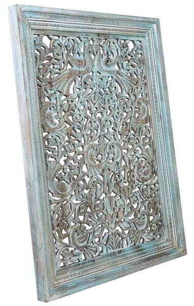 Wall Decoration Alexandra House Living Blue Mango wood 6 x 120 x 85 cm