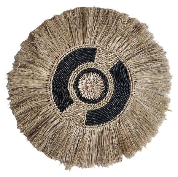 Wall Decoration Romimex Natural Natural Fibre 50 x 50 x 3 cm