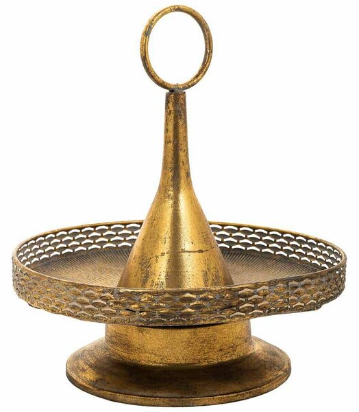 Centerpiece Alexandra House Living Gold Iron 39 x 43 x 39 cm