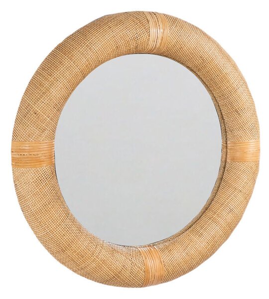 Wall mirror Romimex Natural Rattan 80 x 80 x 7 cm 7 x 80 x 80 cm