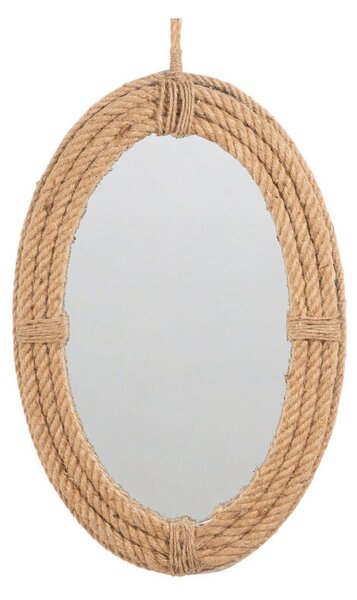 Wall mirror Romimex Natural MDF Wood 43 x 82 x 4 cm