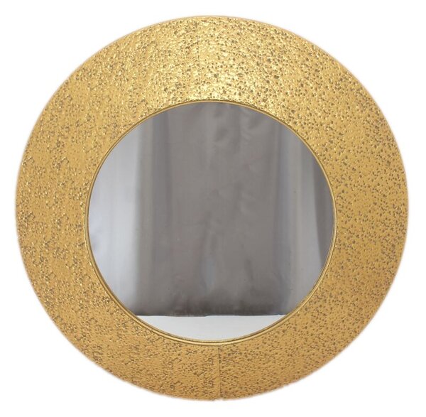 Wall mirror Romimex Golden Metal 92 x 92 x 9 cm