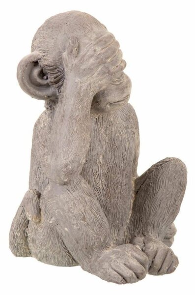 Decorative Figure Alexandra House Living Grey Polyresin Monkey 26 x 40 x 34 cm