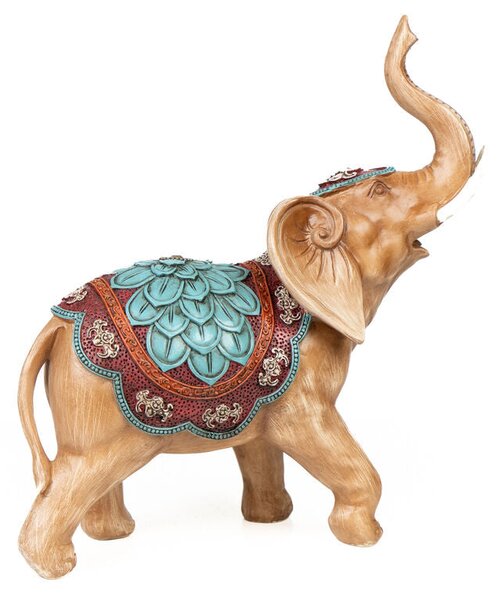 Decorative Figure Romimex Resin Elephant 11 x 27 x 23 cm