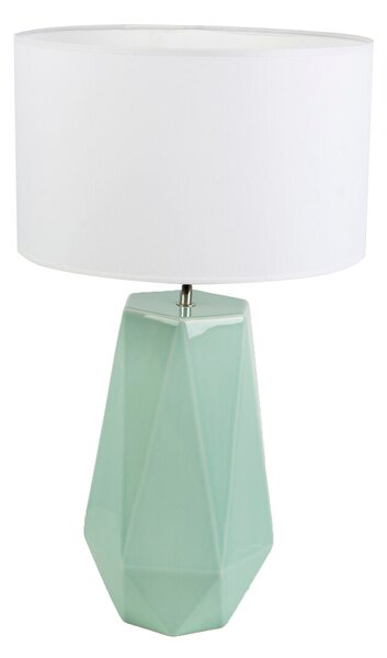 Desk lamp Romimex Turquoise Ceramic Percale 35 x 67 x 35 cm