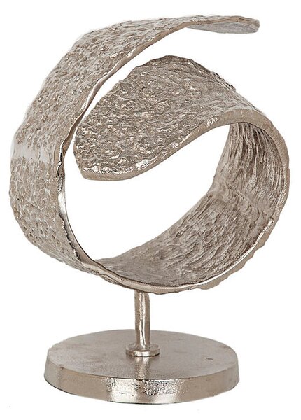 Decorative Figure Romimex Silver Aluminium 24 x 32 x 24 cm