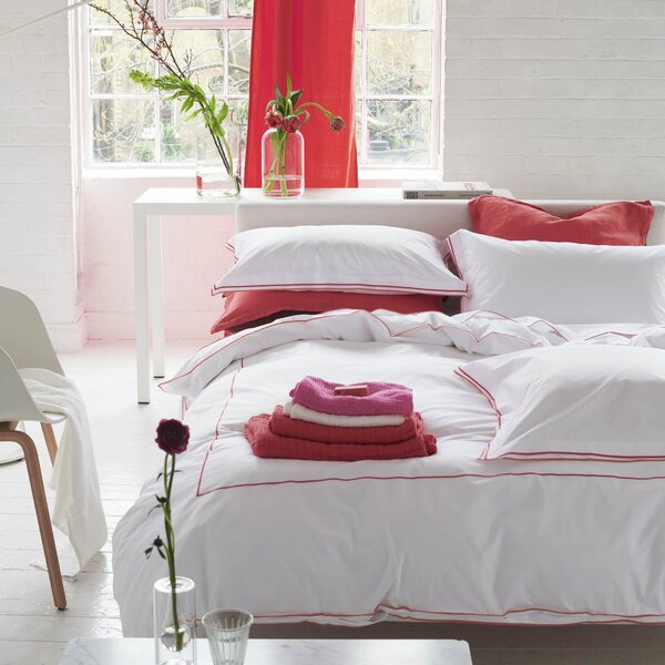 Designers Guild Astor Duvet Cover Bedding Set Coral Pink