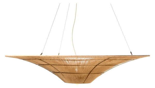 Ceiling Light Romimex Natural Jute Iron 115 x 22 x 115 cm