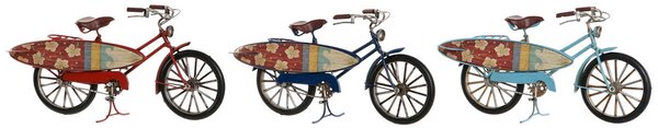 Decorative Figure Home ESPRIT 27 x 9,5 x 14,5 cm (3 Units) Bicycle