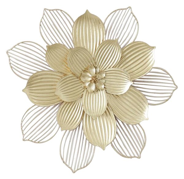 Wall Decoration Alexandra House Living Golden Metal Flower 49,5 x 45 x 4 cm