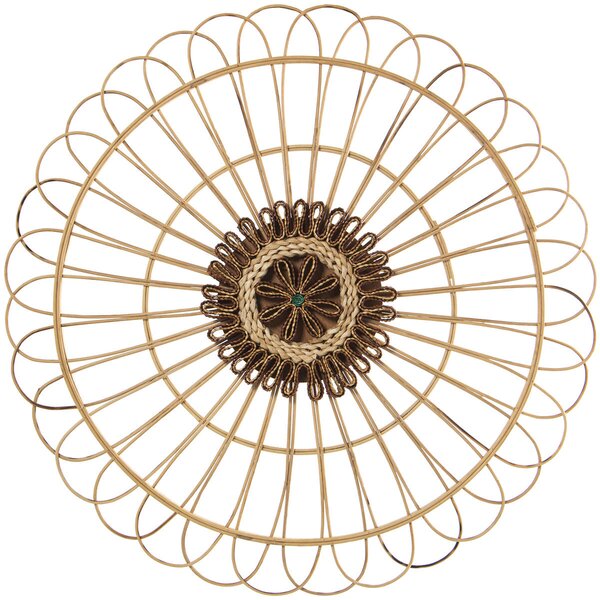 Wall Decoration Alexandra House Living Natural Rattan Natural Fibre 60 x 3 x 60 cm