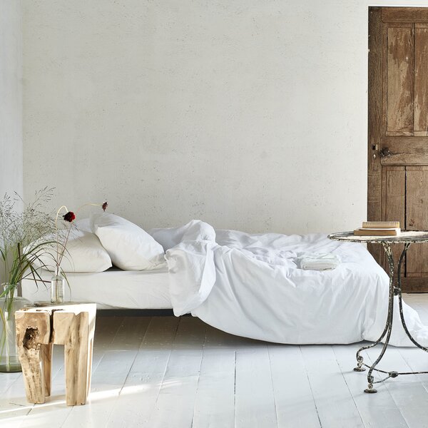 Designers Guild Loweswater Duvet Cover Bedding Set Chalk White