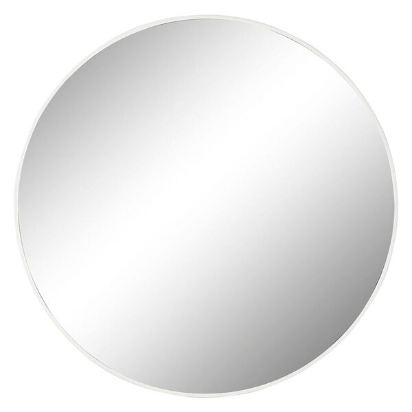 Wall mirror Home ESPRIT White Metal Mirror Modern 120 x 2 x 120 cm