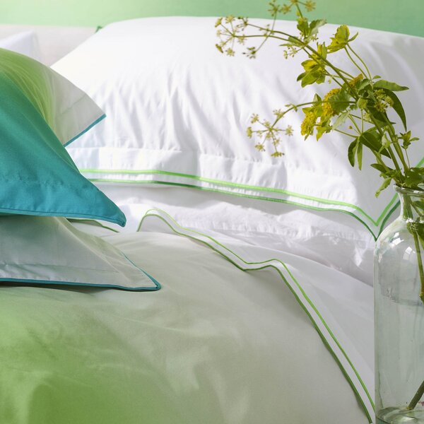 Designers Guild Astor Flat Sheet Emerald Green
