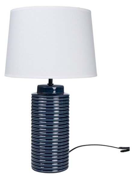 Desk lamp Romimex Cobalt blue Ceramic 28 x 48 x 28 cm