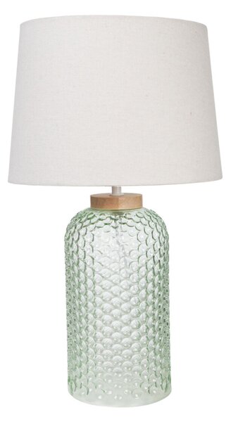 Desk lamp Romimex Green Beige Glass 28 x 49 x 28 cm