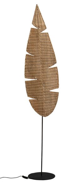 Floor Lamp Romimex Dark brown 35 x 180 x 5 cm Leaf of a plant