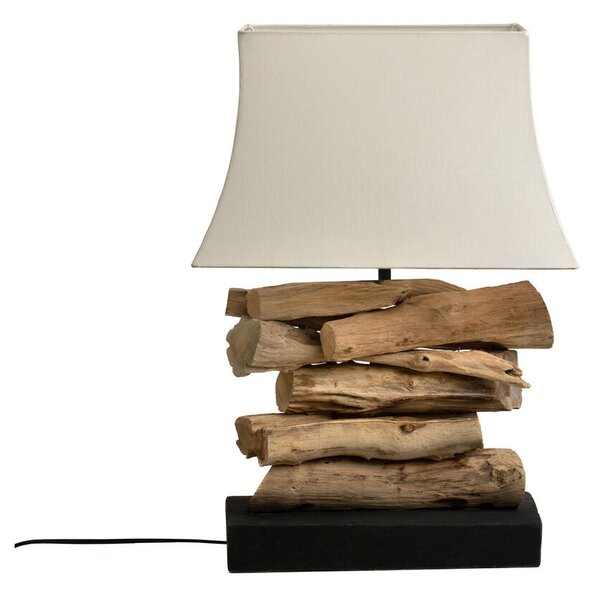 Desk lamp Romimex Natural Teak 220-240 V 30 x 50 x 15 cm E27