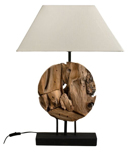 Desk lamp Romimex Natural Teak 30 x 45 x 15 cm