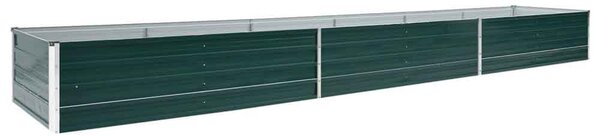 Modenza 480 x 80 x 45cm Garden Galvanised Steel Planter in Green
