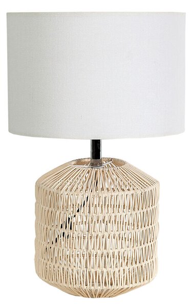 Desk lamp Romimex Beige wicker 30 x 50 x 30 cm