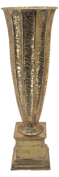 Floor vase Romimex Golden Metal 36 x 110 x 36 cm