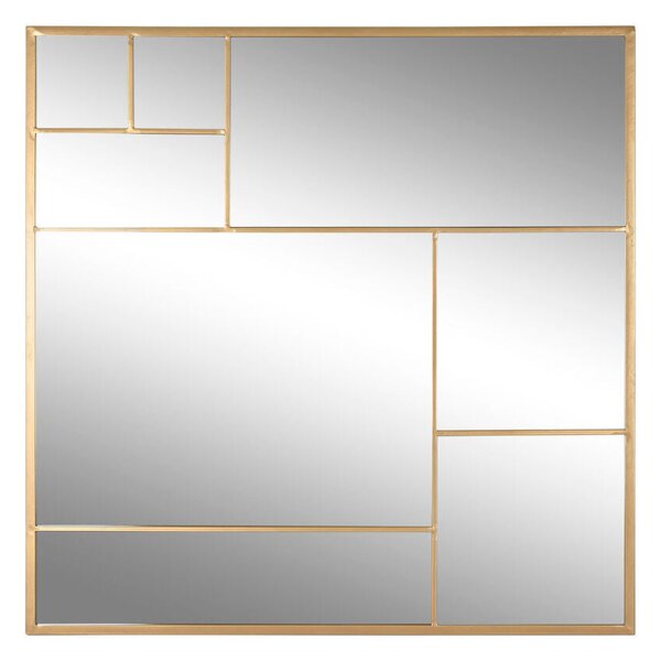 Wall mirror Home ESPRIT Golden 90 x 2 x 90 cm