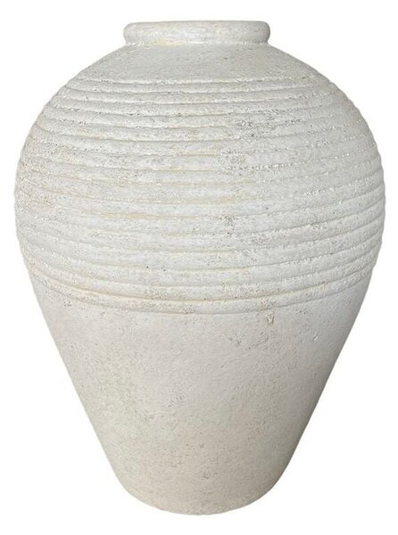 Vase Romimex White Terracotta 40 x 50 x 40 cm