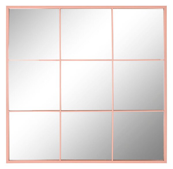 Wall mirror Home ESPRIT Light Pink Window Scandi 90 x 2 x 90 cm