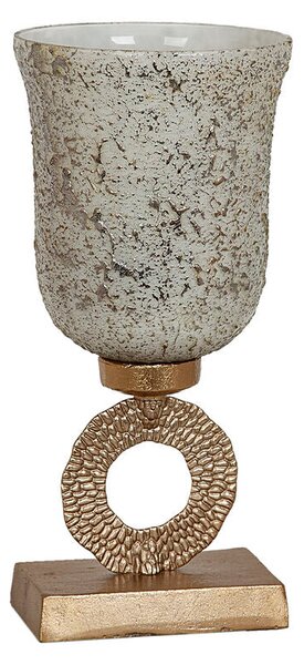 Wineglass Romimex Golden Silver 19 x 39 x 19 cm Decorative