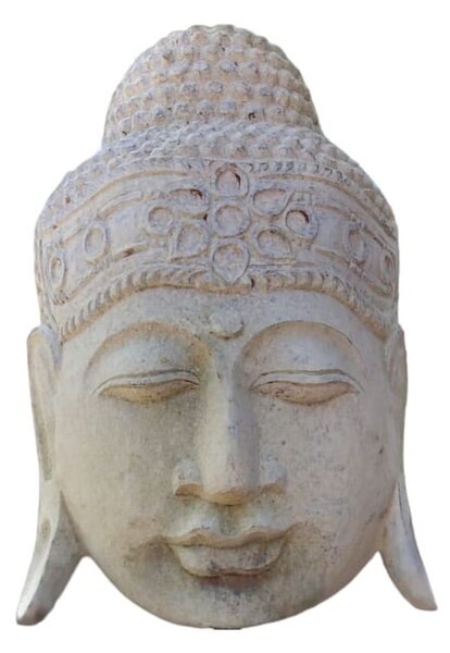 Wall Decoration Romimex Beige Buddha 30 x 50 x 10 cm