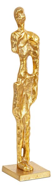 Sculpture Romimex Golden Aluminium 9 x 40 x 9 cm Men