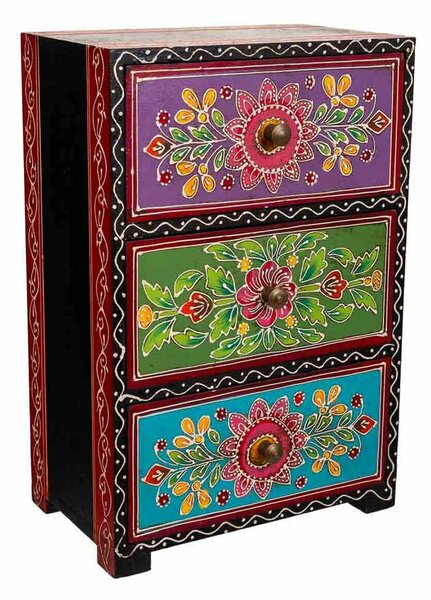 Jewelry box Alexandra House Living Paint MDF Wood 11 x 28 x 19 cm 3 drawers