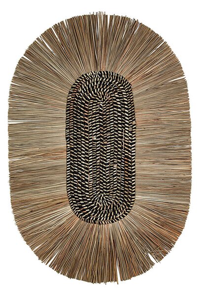 Wall Decoration Romimex Black Natural 60 x 5 x 90 cm