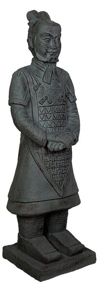 Decorative Figure Romimex Grey Warrior 33 x 123 x 39 cm