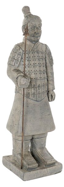 Decorative Figure Home ESPRIT Grey Oriental Warrior 37 x 36 x 120 cm