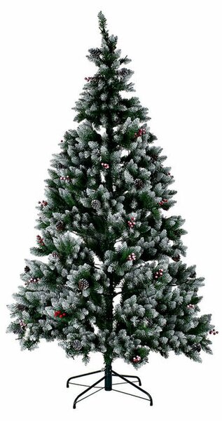 Christmas Tree DKD Home Decor White Red Green PVC Pineapples Snowfall 125 x 125 x 210 cm