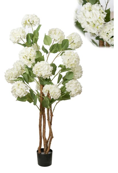 Decorative Tree Romimex Plastic 100 x 160 x 80 cm Hydrangea