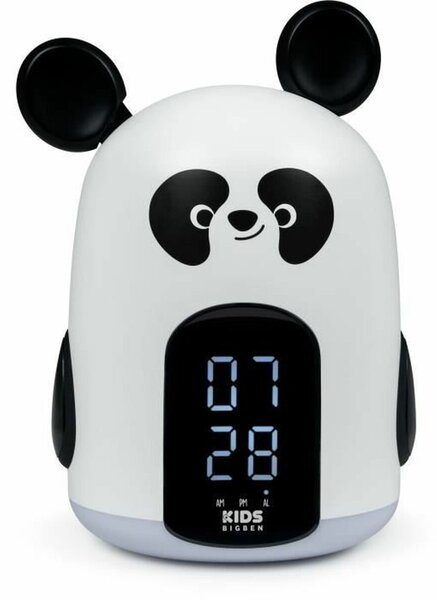 Alarm Clock Bigben White/Black Panda bear