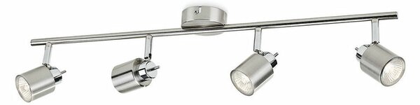 Ceiling Light Philips Foco Silver Metal 15,5 x 10 x 69 cm GU10 4