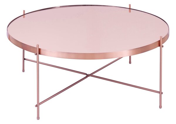 Oakland Circular Copper Coffee Table - Copper Brown