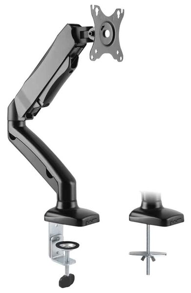 Midvale Single Arm Swivel Gas Spring Desk Mount Monitor Stand - Black