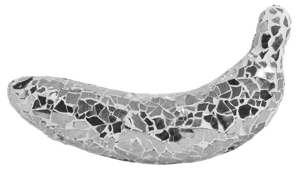 Clisson Decorative Mosaic Glass Banana Fruit In Mirrored